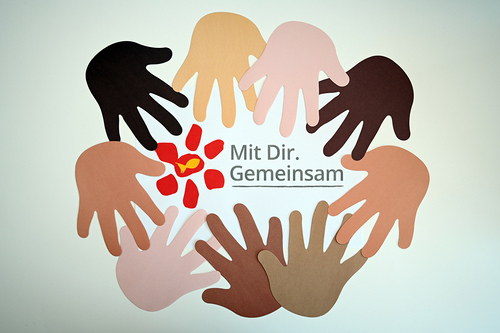 Symbolfotos zur Pfarrgemeinderatswahl 2027: Mit Dir. Gemeinsam.